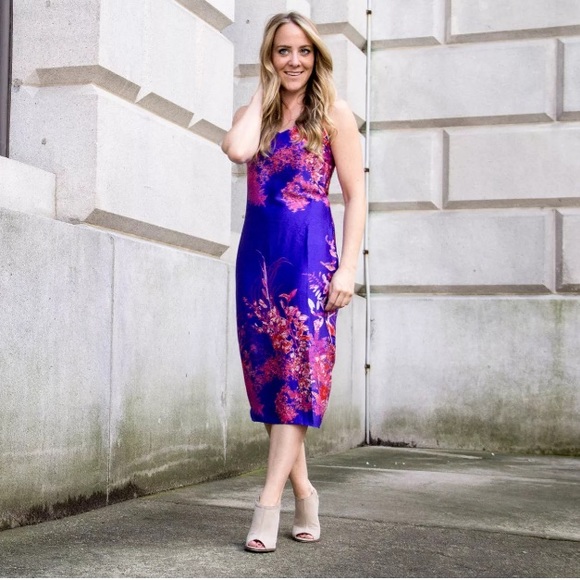 Banana Republic Midi Slip Dress floral straps New - Picture 8 of 10